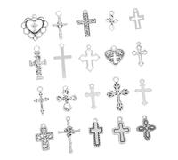Homoyoyo 20 Piezas Dijes de Cruz Antiguos Aleación Conectores para Fabricación de Joyería Pendientes y Collares Accesorios Versátiles para Bricolaje