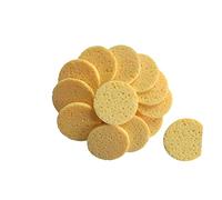 Homoyoyo 20 Piezas Esponjas Faciales Desmaquillantes de Celulosa Comprimida Suaves Almohadillas de Limpieza para Sensible Redondas Color Exfoliantes y Eliminadoras de Impurezas