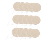 Homoyoyo 20 piezas Filtro Reutilizable para Cafetera Sifón de Beige Resistente Altas Temperaturas Ecológico y Práctico para Uso Hogares y Cafeterías