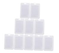 Homoyoyo 20 piezas Fundas Transparentes para Tarjetas de Identificación Paquete de Impermeables y Prácticas para Oficina Escuela y