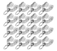 Homoyoyo 20 Piezas Poleas para Riel de Cortina, Accesorios para Rieles de Cortina de Techo, Rodillos Silenciosos Compatibles Rieles Rectos y Curvos para Ventanas y Puertas, Uso