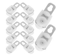 Homoyoyo 20 Piezas Rodillos para Riel de Cortinas Poleas de Acero Inoxidable Diseño Silencioso y Resistente para Cortinados de Sala y Dormitorio Fácil Instalación