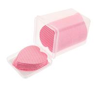 Homoyoyo 200 hojas Toallitas Quitaesmalte Profesional Unidades Caja Rosa Forma de Corazón Almohadillas de Algodón Absorbente para Uñas Prácticas para Viajes y Uso Diario Suaves y Seguras