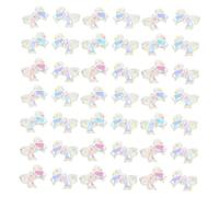 Homoyoyo 200 Piezas Iridescent Resin Bow Nail Charms Bowknot Flatback For DIY Manicure Women Teens Nail Art Decoration Valentines Christmas Accessories