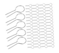 Homoyoyo 200 Piezas Nichrome R Shaped Burning Needle Hooks Alta Resistencia para Cerámica y Vidrio Diy Colgantes y Artesanía Horno