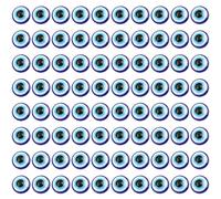 Homoyoyo 200 Unidades Cuentas de Resina Azul Ojo Mal de Ojo Plano para Hacer Pulseras y Decoración de Zapatos Superficie Lisa para Manualidades DIY