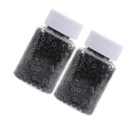 Homoyoyo 2000 Piezas De Anillos De Extensión De Cabello Anticonvulsiones Cuentas De Silicona Para El Cabello Cuentas Para Trenzas Hebillas Antideslizantes Extensiones De Cabello