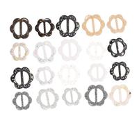 Homoyoyo 20piezas Anillos Para Bufanda De Resina Hebillas Decorativas Para Camisetas y Ties Clips De Para Mujeres Accesorios De Moda Para Ropa