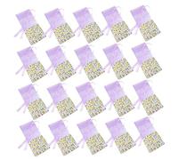 Homoyoyo 20piezas Bolsitas De Lavanda Pack Cordón Para Dulces Bolsitas De Obsequio Pequeñas Estampado Floral Para Armario o Coche