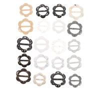 Homoyoyo 20piezas Hebillas Decorativas Para Bufanda De Resina Anillos Para Camisas y Pañuelos Accesorios Elegantes Para Mujeres Para Eventos y