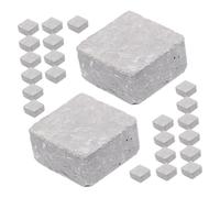 Homoyoyo 210 Piezas Scale Grey Architectural Model Supplies Durable Lightweight For Dollhouse DIY Micro Landscape Garden Craft