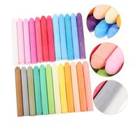 Homoyoyo 24 piezas Tizas de Colores Solubles Agua sin Polvo Agarre Cómodo para Profesores para Pizarras y Interiores y Exteriores