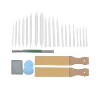 Homoyoyo 25 Piezas Difuminador de Papel para Dibujo Artístico Herramienta de Boceto de Papel para Principiantes Mezcla Carbón Efecto Difuminado Sketch Drawing