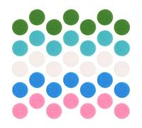 Homoyoyo 250 Almohadillas Difusoras Redondas de Fibra de Algodón para Aromaterapia Repuesto para Difusor y Collar de 25 MM Colores Lago y Manzana Uso en Hogar Oficina y Viajes