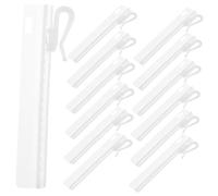 Homoyoyo 25piezas Ganchos Ajustables para Cortinas De Plástico para Cortinas De Ventana Puerta y Ducha Fácil Instalación y Uso