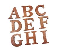 Homoyoyo 26 Piezas Letras de Madera Virutas de Madera Alfabeto para Decoración Creativa de Pared Juguete Educativo Temprano para Aprender Inglés