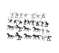 Homoyoyo 28 Caballeros Medievales con Caballo Juguete - Soldados De Juguete para Batallas - Figuras De para y Decoración