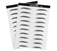 Homoyoyo 2hojas Parche De Cejas Artificiales Simulación De Cejas Efecto Pelo Herramientas De Maquillaje Para Synophridia