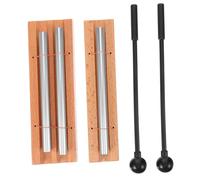 Homoyoyo 2juegos Campanas De De Madera y Metal Instrumentos De Percusión Con Para Yoga Terapéutico Para Sesiones De El Aula