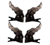 Homoyoyo 2par Horquilla de Cuerno Infernal Pinzas Góticas de Halloween Accesorios Cabello de Cuerno de Oveja Pinzas para Fiesta de Halloween y Cosplay de Pasadores Cabello