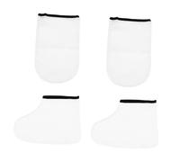 Homoyoyo 2pares Mascarilla Exfoliante para Pies Guantes y Botas de Parafina Aislamiento para Manos y Pies Protectores Exfoliantes para Spa