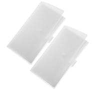 Homoyoyo 2piezas Álbum De Tickets Aeronáuticos Transparente Refillable con Cierre Presión Organizador para Entradas Postales y Recuerdos