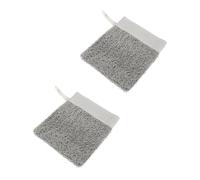 Homoyoyo 2piezas Bolsa De Jabón De Lino Negro Bolsa De Malla Para Jabón Exfoliante Accesorio De Baño Para Uso Doméstico