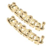 Homoyoyo 2piezas Brackets De Hip Hop De Seis Dientes Diseño De para Dientes Inferiores para Hombres y Mujeres para Fiestas De Disfraces