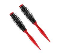 Homoyoyo 2piezas Cepillo Redondo Ultrafino de Nailon Peine para Rizos Pequeño Herramienta de Peluquería para Peinar el Cabello Desenredante para Mujeres y Hombres para Secado Secador