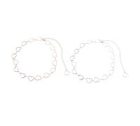 Homoyoyo 2piezas Cinta De Cintura Mujer Joyería Dorada y Plata Cinta De Cintura Para Adulto