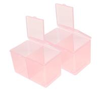 Homoyoyo 2piezas Contenedor De Mesa Estuches Almacenamiento Para Cosméticos Madeja