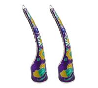 Homoyoyo 2piezas Cubreuñas Estilo Real para Cosplay Garras Postizas Anillos para Uñas de Reina Antigua Chino Uñas de Bisutería para Halloween Fiestas Disfraces