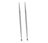 Homoyoyo 2piezas De Acupuntura Auricular De Herramienta De Masaje Para Puntos De Acupuntura Auricular Color Plateado Sin Resortes