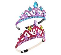 Homoyoyo 2piezas Diadema De Tiaras De Estrella De Mar Accesorios De Fiesta Infantil Para Niña Para Fiestas Temáticas Oceánicas