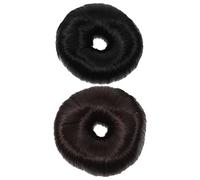 Homoyoyo 2piezas Extensiones Cabello Niñas Moño Donut Anillos Recogido Postizo Moño Fácil