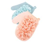 Homoyoyo 2piezas Flor De Baño De Doble Cara Esponja Exfoliante Para Ducha Guante Exfoliante Profundo Para Corporal Ducha o Baño Para Hombres y Mujeres