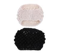 Homoyoyo 2piezas Gorro Cálido Diadema De Punto Cubreorejas Abrigos Para Mujer Accesorios Pelo Invierno