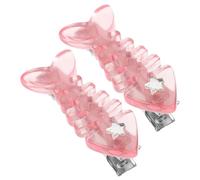 Homoyoyo 2piezas Horquilla De Espina De Pescado Bonita Para Cabello Fino Pinzas Metálicas Creativas Para Niñas Accesorios Cabello Para Mujeres Escenario Casual