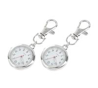 Homoyoyo 2piezas Llavero De Reloj De Bolsillo para Enfermera De Orgánico para Diario y Colgar El Bolso Reloj