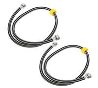 Homoyoyo 2piezas Mangueras Flexibles Trenzadas De Acero Inoxidable Suministro De Agua Fría y Caliente Resistente Alta Presión y Temperatura Conexión Segura Para Fregaderos Baños y Calentado