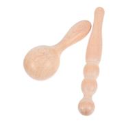 Homoyoyo 2piezas Masaje de Vértebras de Madera Raspador de Músculos Pequeños para Masaje de Espalda Cuello y Pies Terapia de Puntos Gatillo Recuperación Muscular