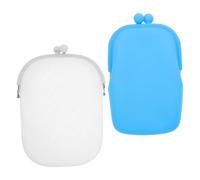 Homoyoyo 2piezas Monedero De Silicona Multifuncional para Damas De Bolsas De Cambio Portátiles Pequeñas y Versátiles para Almacenar Monedas Tarjetas y Llaves
