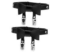 Homoyoyo 2piezas Pinza para Calcetines Lazo de Moda Ligas para Calcetines Aro Cinturones Clip para Medias para Uso Diario y Fiestas