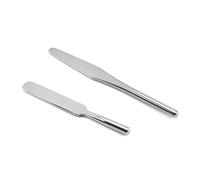 Homoyoyo 2piezas Removedor De Esmalte De Uñas De Acero Inoxidable Espátulas Para Mezclar Polvos Herramienta Cuidado Del Maquillaje Para Manicura y Pedicura Salones o Casa