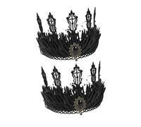 Homoyoyo 2piezas Tiara De Vintage Gótica Para Mujer Para Decoraciones Góticas Disfraces De Princesa Eventos De Fiesta De Disfraces Cosplay De Halloween