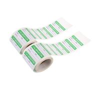 Homoyoyo 2Rollos Etiquetas de Calibración Autoadhesivas Verdes por Rollo Etiquetas Adhesivas Blancas para Control de Gestión de Inventarios y Transporte