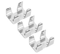 Homoyoyo 3 Abrazaderas Dobles para Cuerda de 14-16mm de Hierro Resistentes Soporte Seguro Prolongan Vida Útil y Evitan Desgaste para Cuerdas de Escalada y Correas de Perros