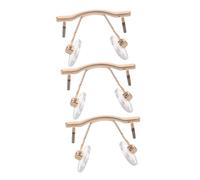 Homoyoyo 3 Almohadillas de Puente Nasal para Gafas sin Marco, Soporte de Reparación en Metal y Acrílico para Lentes