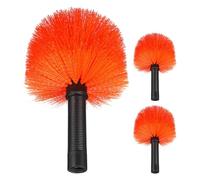 Homoyoyo 3 Cabezales De Repuesto para Cepillo De Limpieza De Telarañas Accesorio para Cabezal De Plumero Escoba para Telarañas Cepillo Barredor