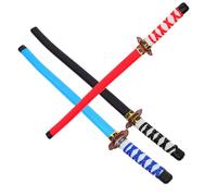 Homoyoyo 3 Espadas de Juguete de Plástico para Niños y Niñas, Cosplay de Espada Japonesa, Superficie Lisa y Ligero, Ideales para Fiestas y Juegos en Piscina